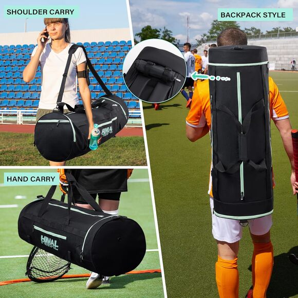 Himal Outdoors Lacrosse Backpack With Dual Strap, 2 Stick Holders and Separate - Picture 3 of 7